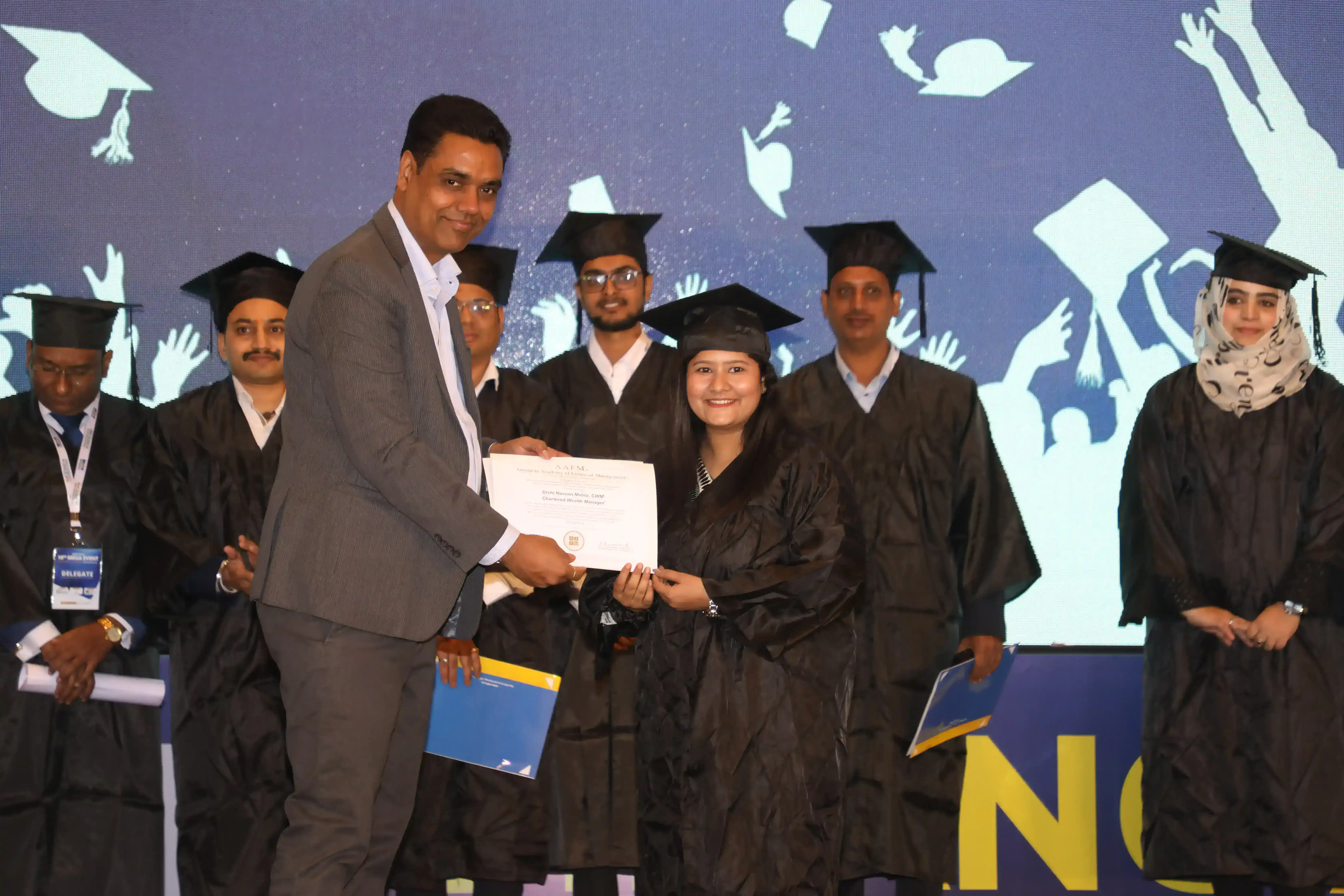 AAFM India convocation ceremony with graduates
