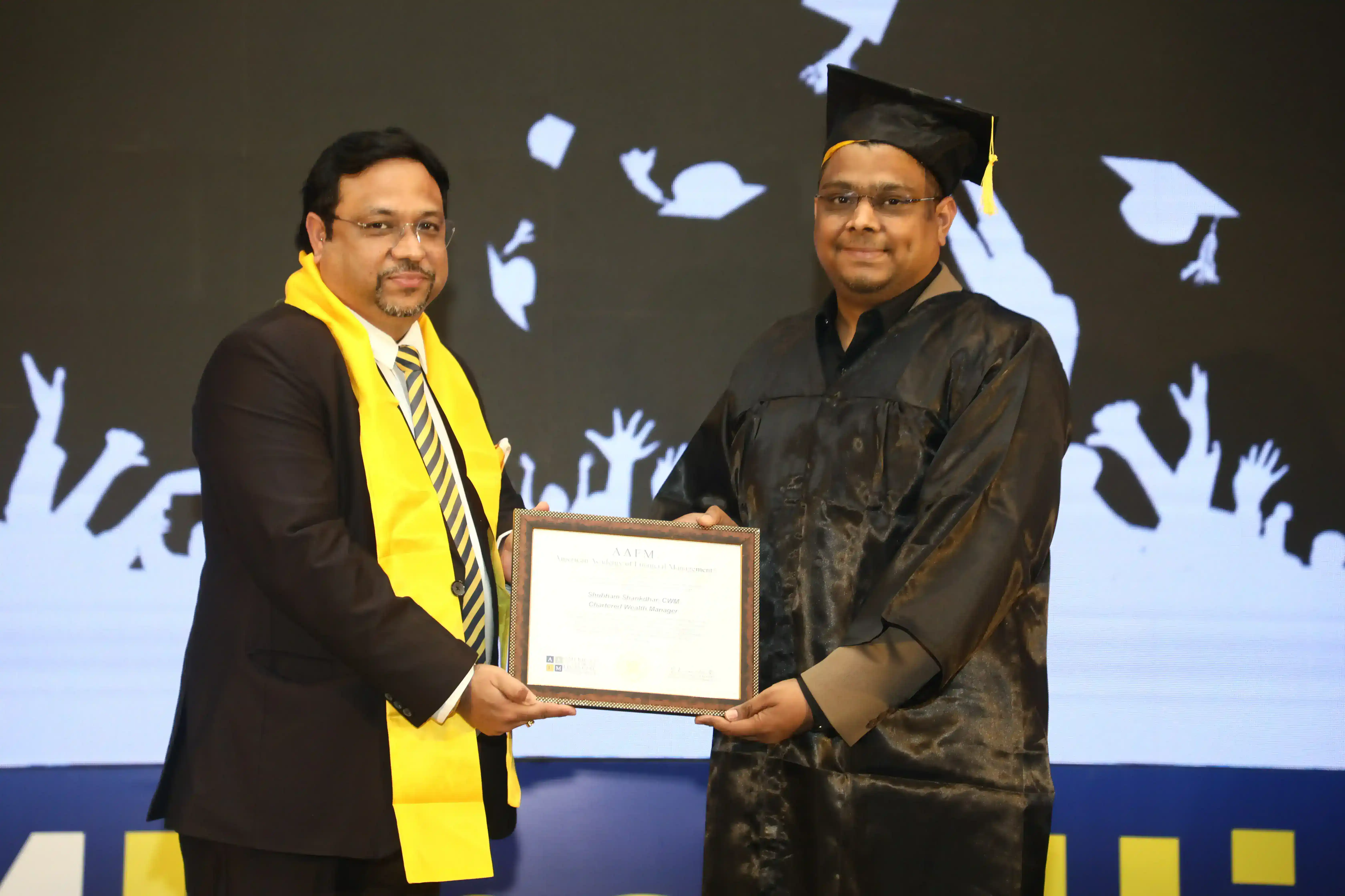 AAFM India graduate at convocation